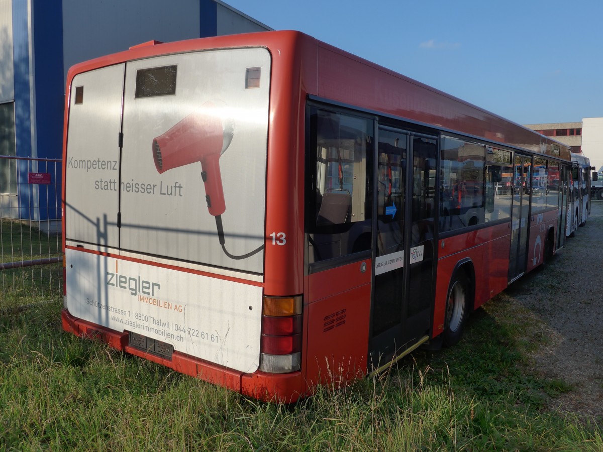 (156'306) - AHW Horgen - Nr. 13 - Volvo/Hess am 28. Oktober 2014 in Kloten, EvoBus