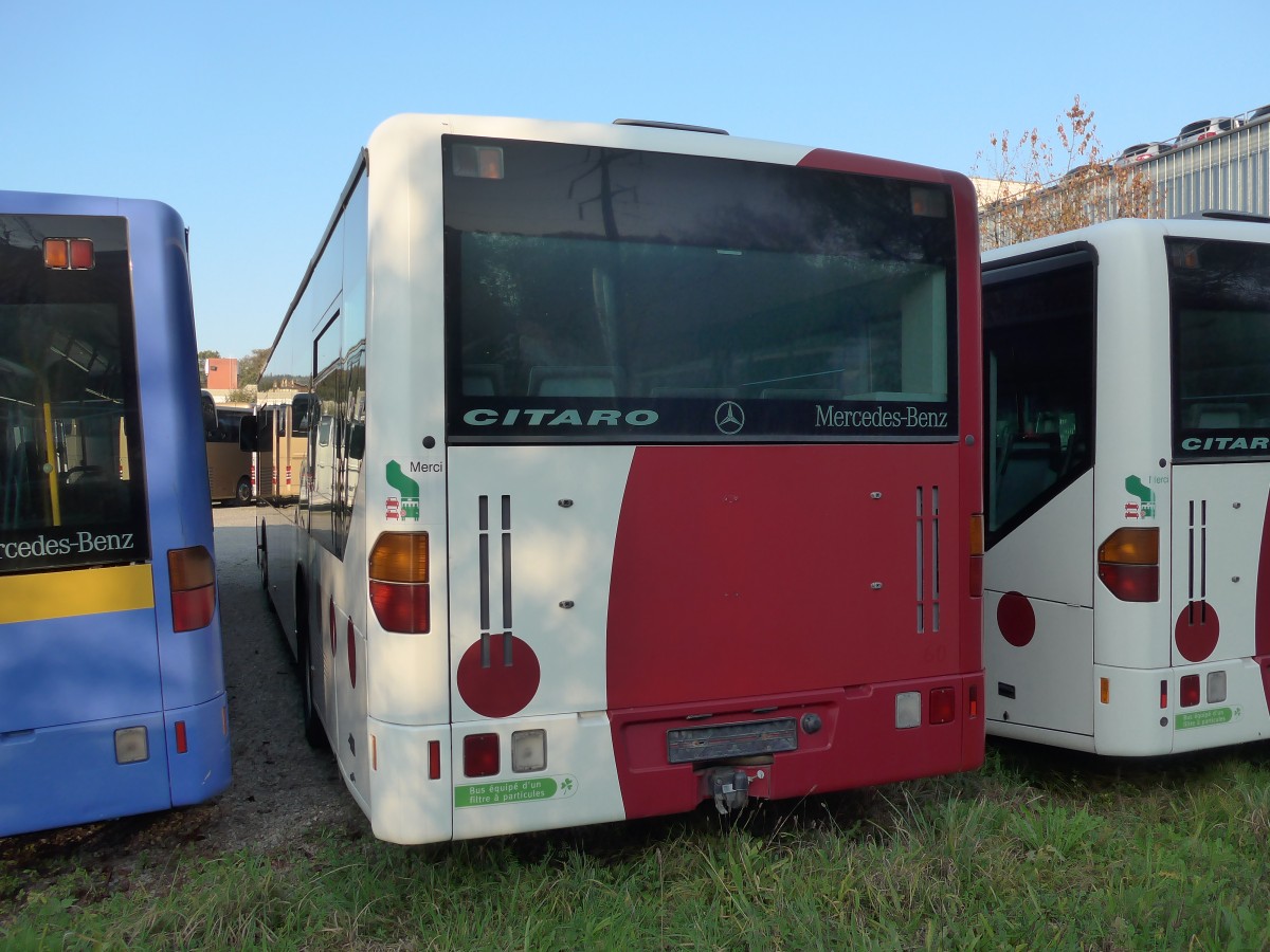 (156'308) - TPF Fribourg - Nr. 60 - Mercedes am 28. Oktober 2014 in Kloten, EvoBus