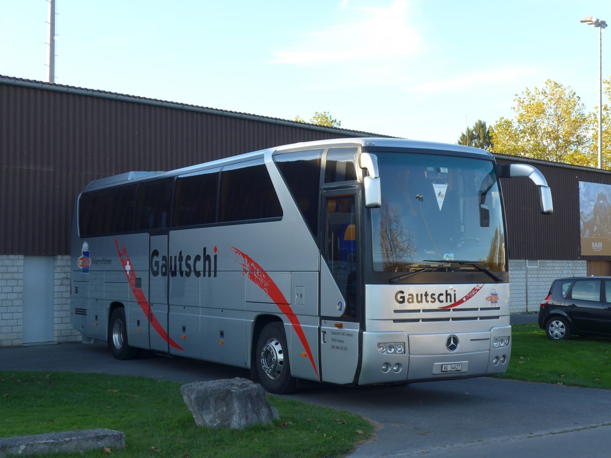 (156'419) - Gautschi, Aarau - Nr. 8/AG 34'627 - Mercedes am 1. November 2014 in Thun-Lerchenfeld, Waldeck