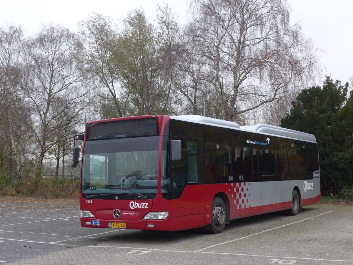 (156'697) - Qbuzz, Groningen - Nr. 3128/BX-FS-65 - Mercedes am 18. November 2014 in Appingedam, Busstation