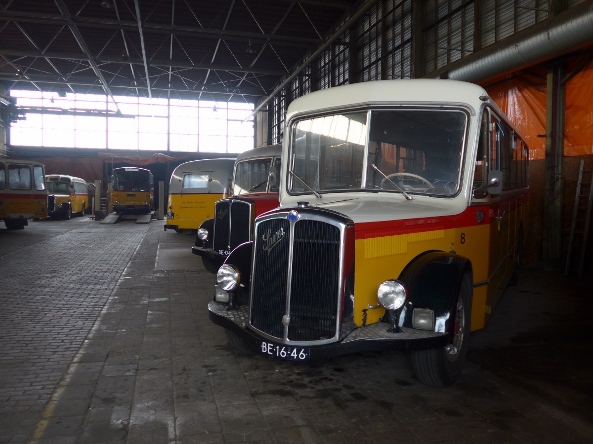 (156'910) - FRAM Drachten - Nr. 8/BE-16-46 - Saurer/Mowag (ex Halter, Wil Nr. 23) am 20. November 2014 in Drachten, Autobusmuseum