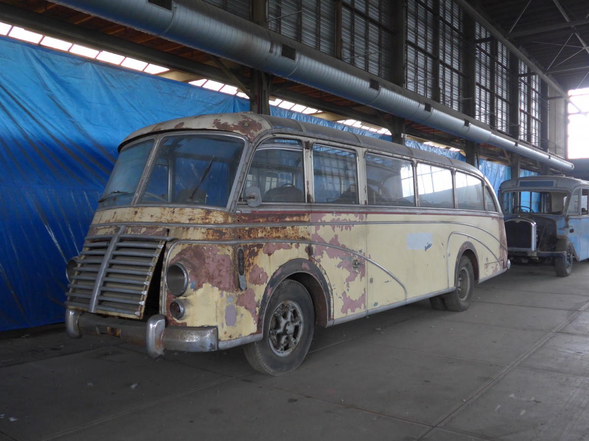 (156'945) - FRAM Drachten - Nr. 15 - Saurer/Lauber (ex Merkus, Nijmegen; ex Berger, Niederurnen; ex Schneider, Ermenswil) am 20. November 2014 in Drachten, Autobusmuseum