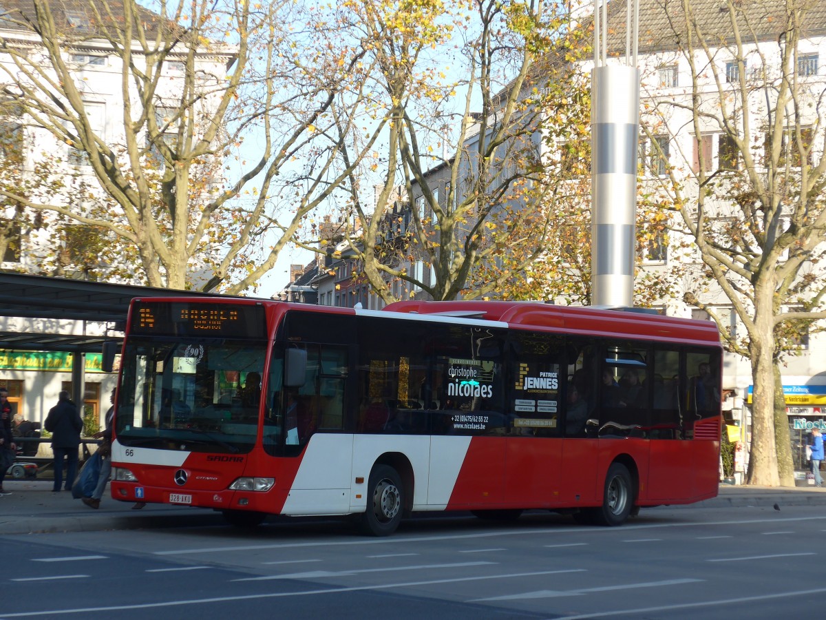 (157'216) - Aus Belgien: Sadar, Kelmis - Nr. 66/328-AKU - Mercedes am 21. November 2014 beim Hauptbahnhof Aachen