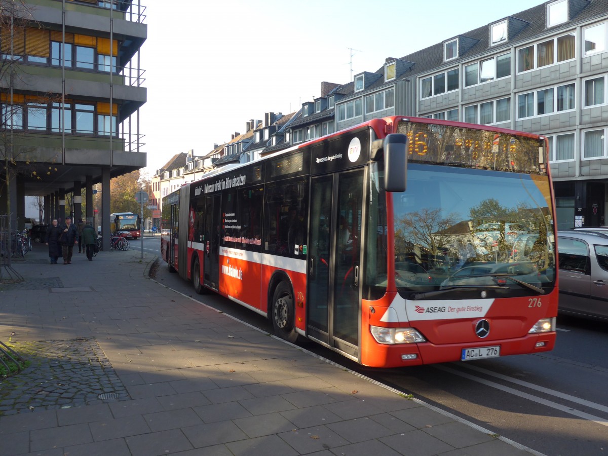 (157'227) - ASEAG Aachen - Nr. 276/AC-L 276 - Mercedes am 21. November 2014 beim Hauptbahnhof Aachen