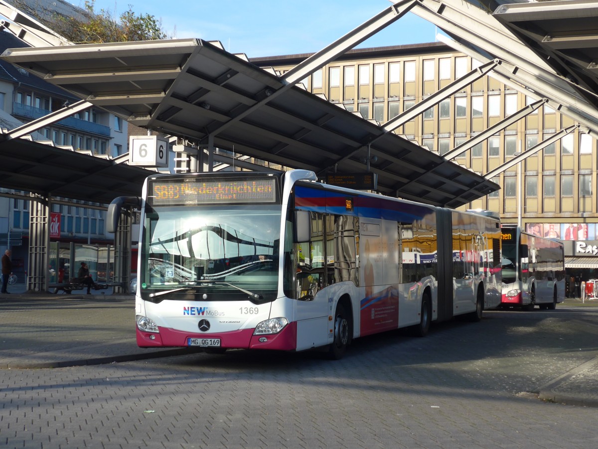 (157'293) - MBus, Mnchengladbach - Nr. 1369/MG-QG 169 - Mercedes am 22. November 2014 beim Hauptbahnhof Mnchengladbach