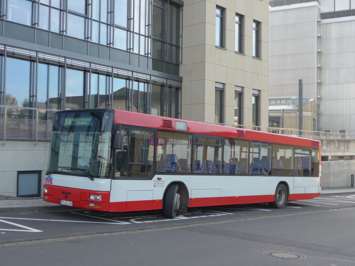 (157'340) - Becker, Mertesdorf - TR-CL 260 - MAN (ex BVR Dsseldorf Nr. 9013) am 22. November in Bitburg