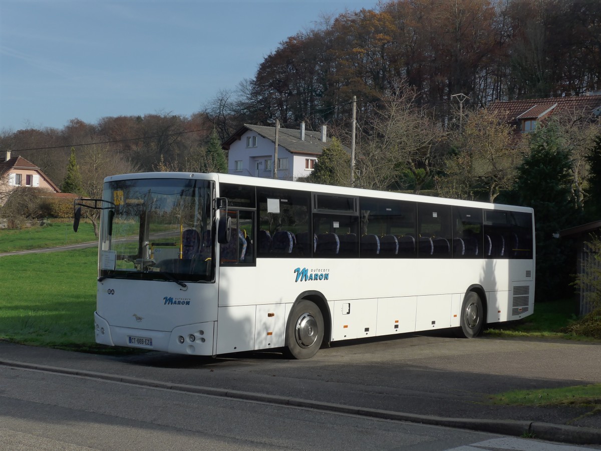 (157'475) - Maron, Vermondans - CT 669 EZ - Temsa am 23. November 2014 in Pfetterhouse