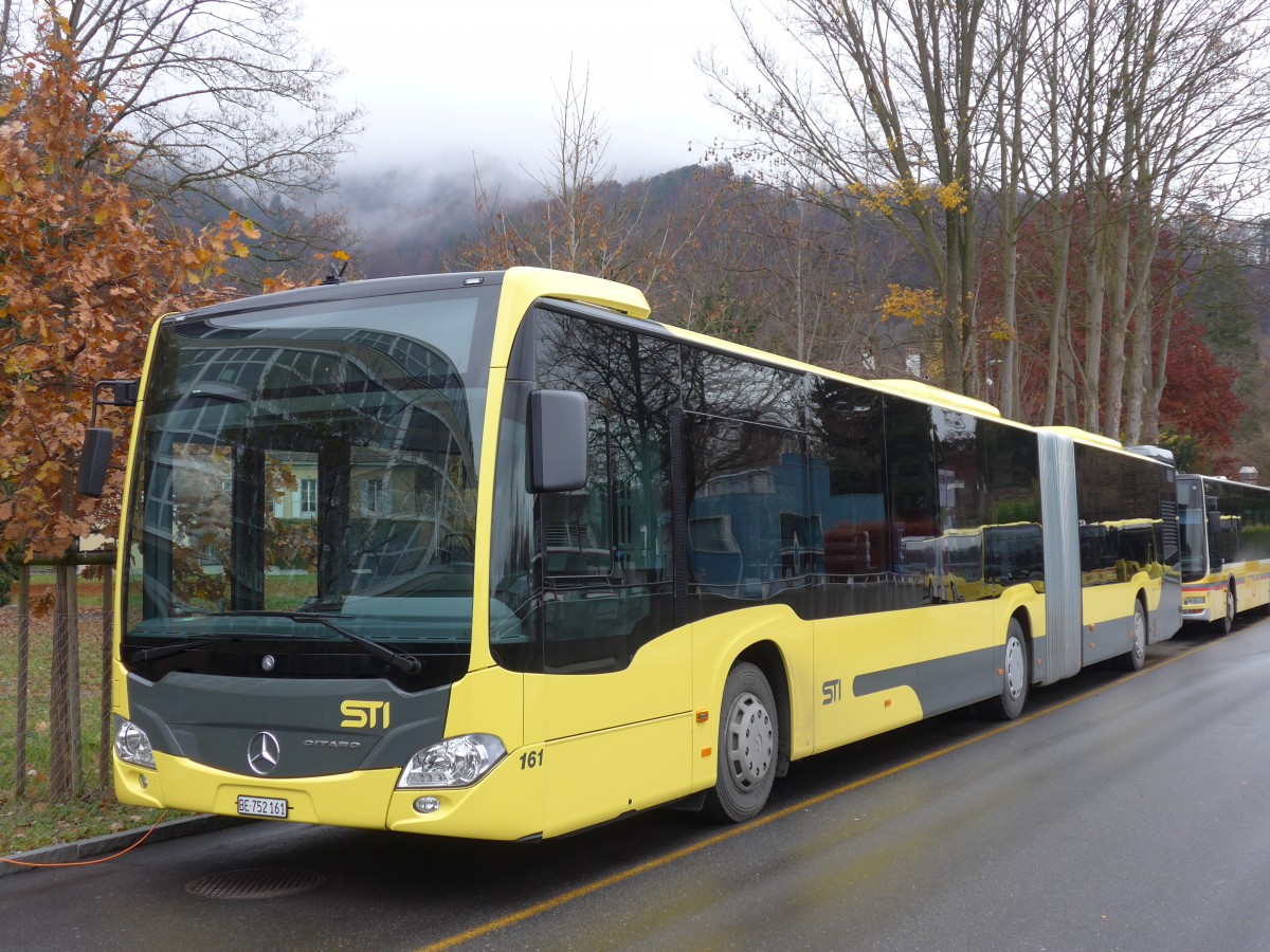 (157'597) - STI Thun - Nr. 161/BE 752'161 - Mercedes am 2. Dezember 2014 bei der Schifflndte Thun