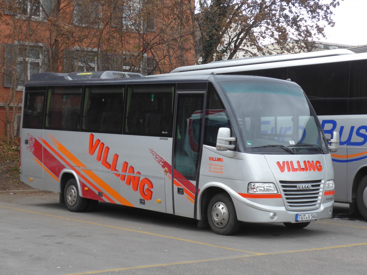 (157'758) - Aus Deutschland: Villing, Bttingen - TUT-V 560 - Iveco am 14. Dezember 2014 in Zrich, Sihlquai