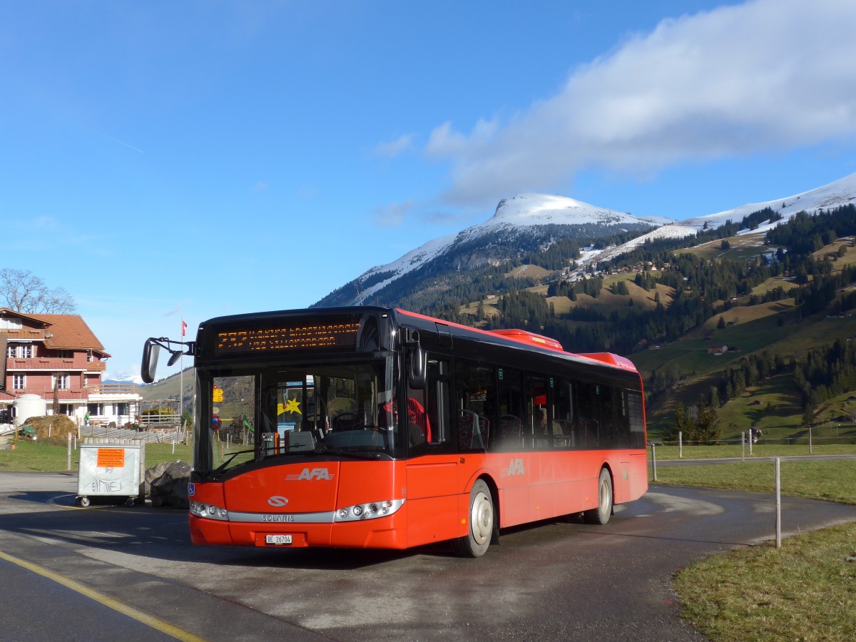 (157'847) - AFA Adelboden - Nr. 91/BE 26'704 - Solaris am 20. Dezember 2014 in Adelboden, Ausserschwand Schulhaus