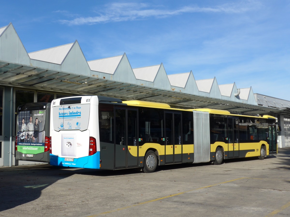 (157'858) - STI Thun - Nr. 173/BE 752'173 - Mercedes am 21. Dezember 2014 in Thun, Garage