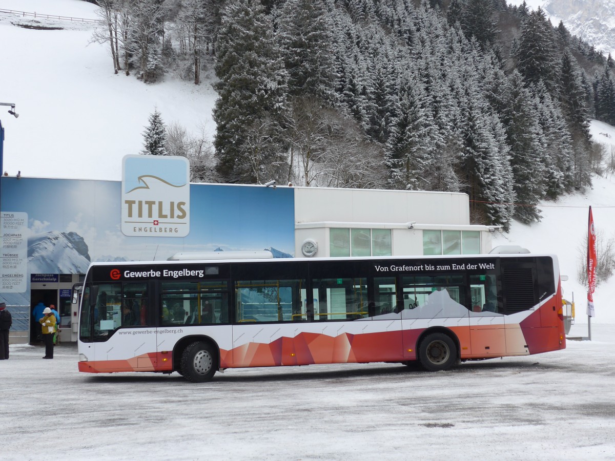 (157'936) - EAB Engelberg - Nr. 8/OW 22'333 - Mercedes (ex Ming, Sils-Maria; ex Vorfhrwagen EvoBus, D-Mannheim) am 26. Dezember 2014 in Engelberg, Titlisbahnen