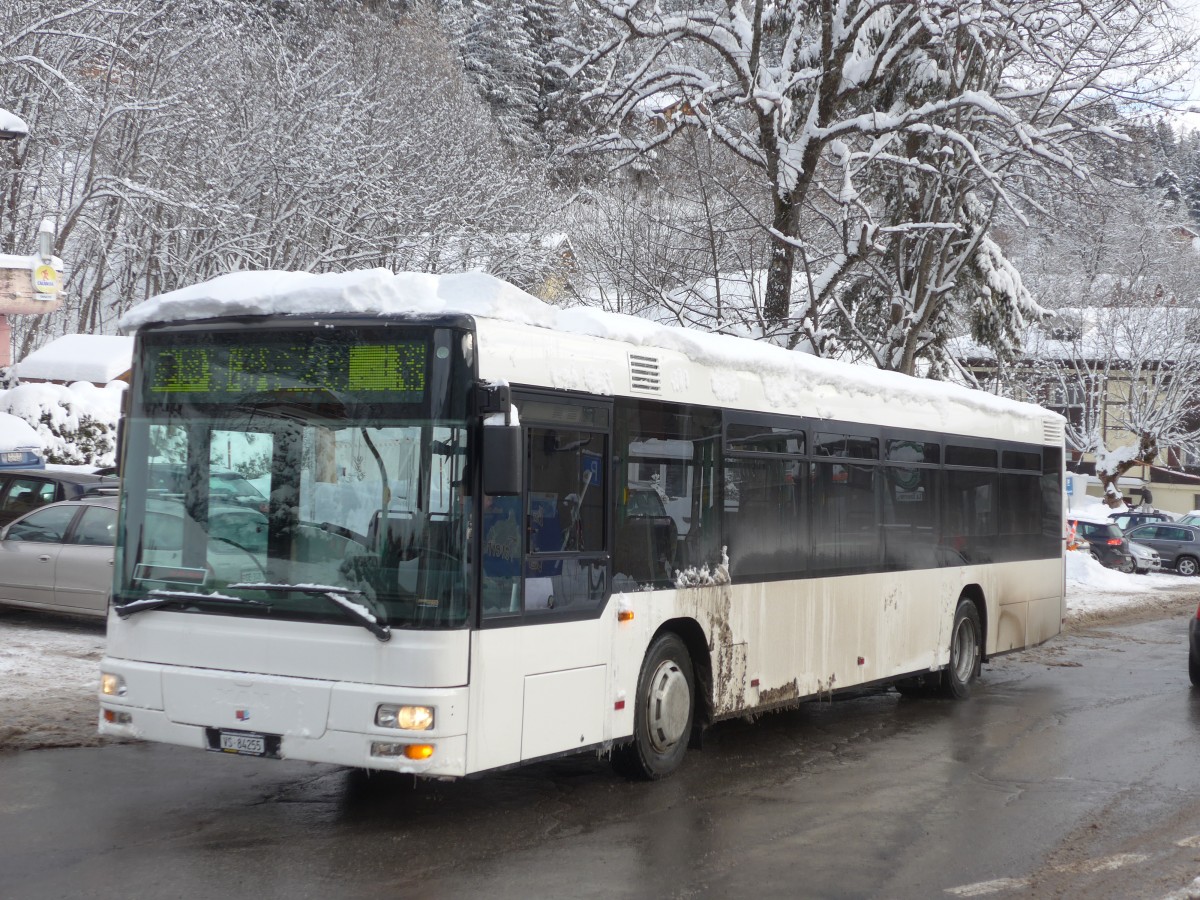 (157'990) - Buchard, Leytron - Nr. 95/VS 84'255 - MAN (ex TN Neuchtel Nr. 221) am 28. Dezember 2014 in Ovronnaz, La Croise