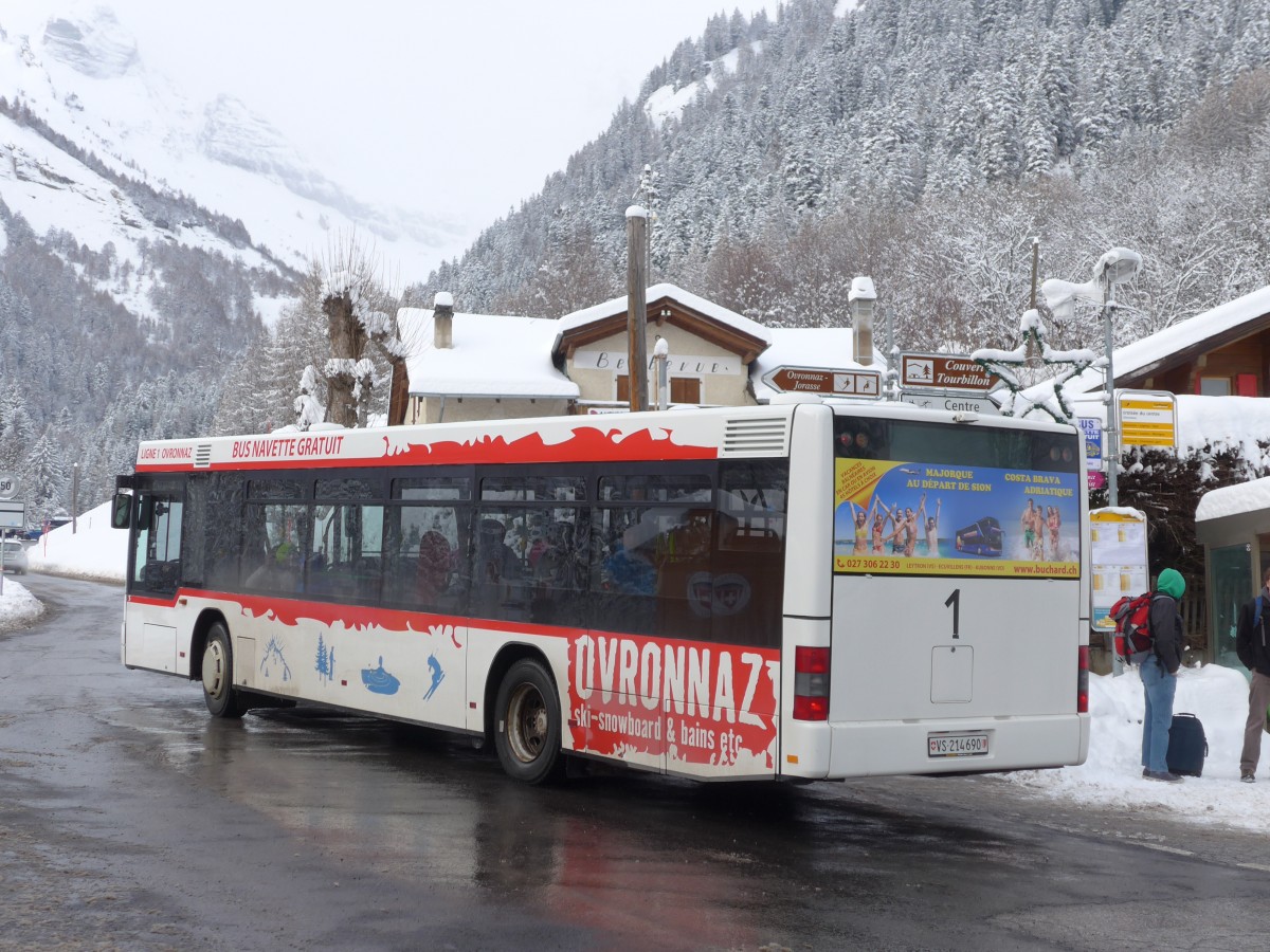 (157'997) - Buchard, Leytron - Nr. 99/VS 214'690 - MAN am 28. Dezember 2014 in Ovronnaz, La Croise