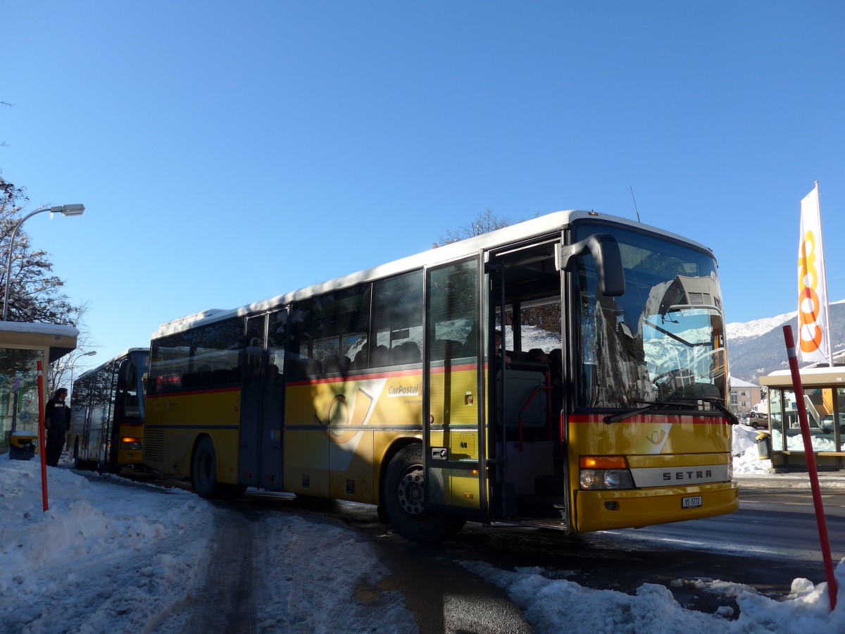 (158'058) - Mabillard, Lens - VS 5772 - Setra am 1. Januar 2015 in Grimisuat, Home les Crtes