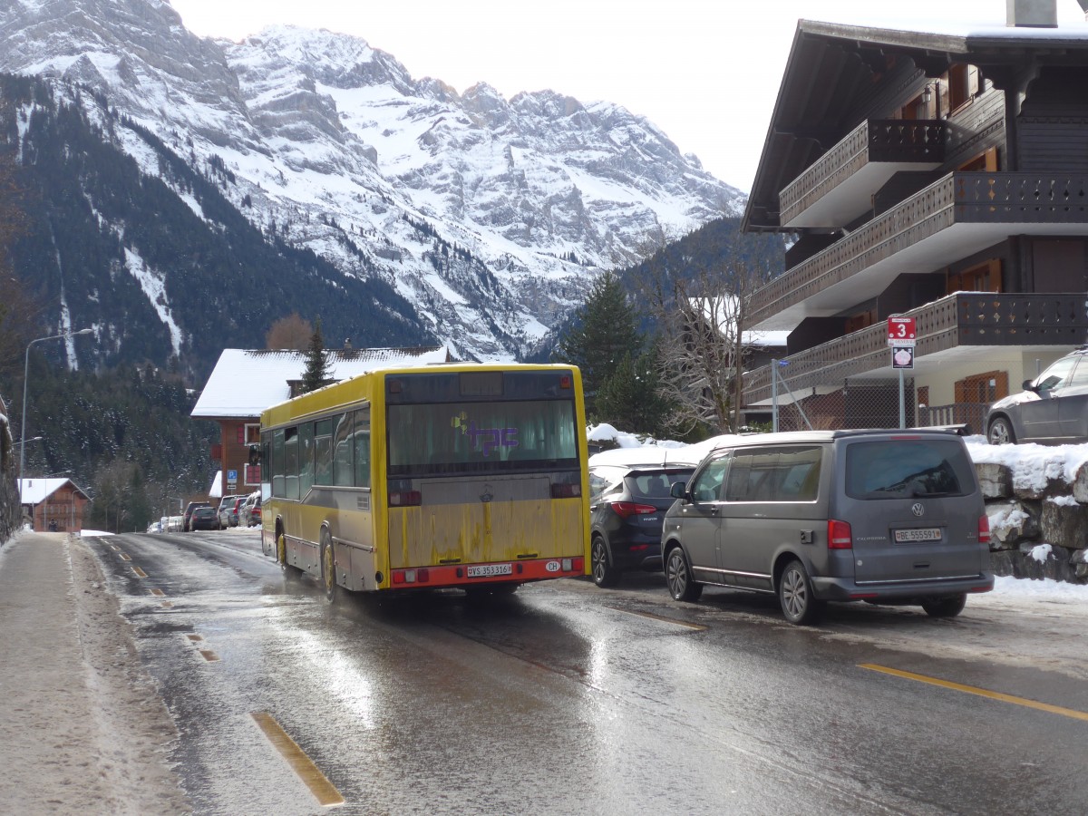 (158'130) - TPC Aigle - Nr. 52/VS 353'316 - Mercedes (ex AAGL Liestal Nr. 52) am 2. Januar 2015 beim Bahnhof Champry