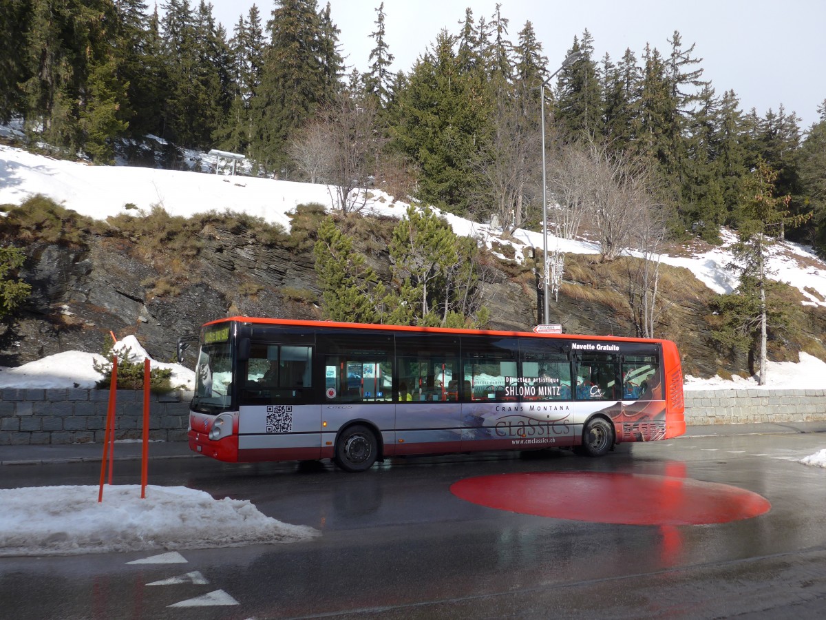 (158'208) - SMC Montana - Nr. 63/VS 122'663 - Irisbus am 4. Januar 2015 in Crans-Montana, Gare SMC