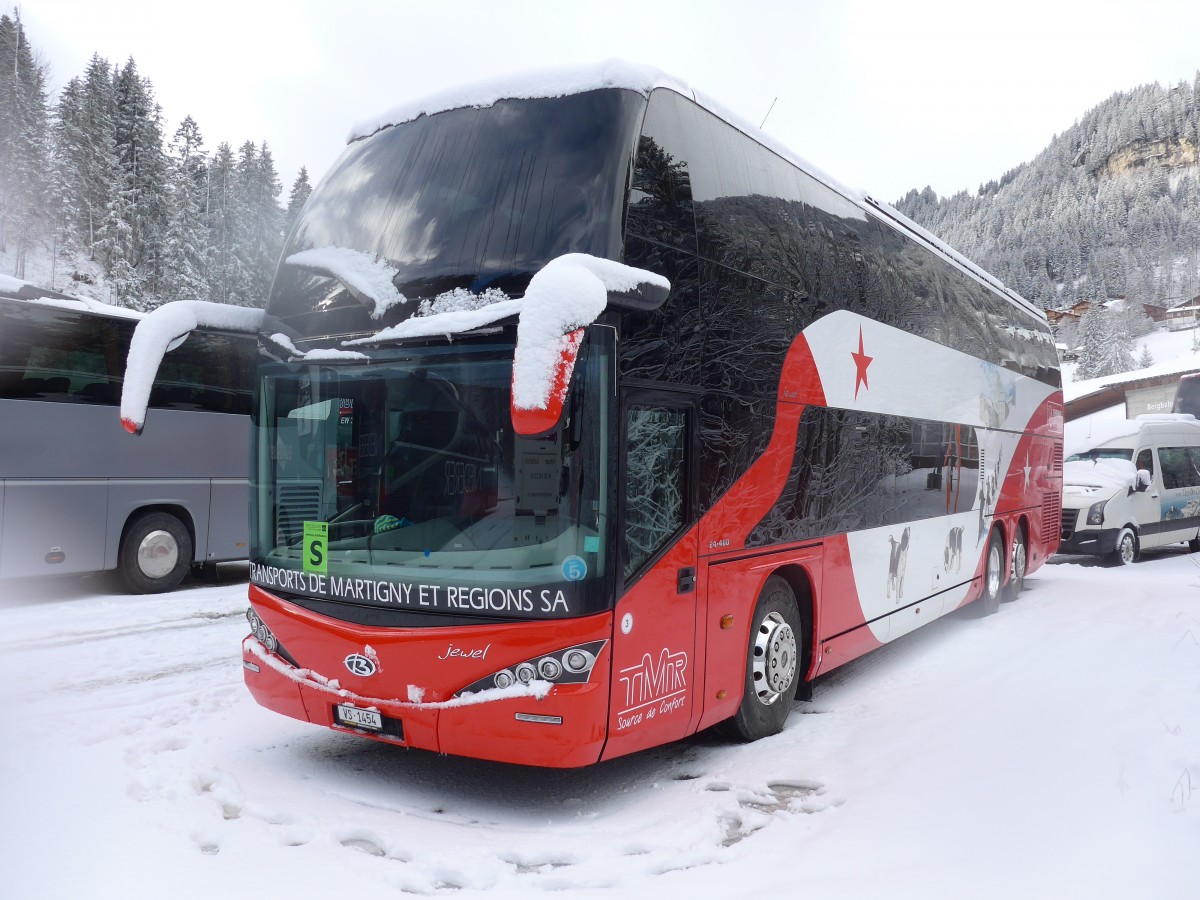 (158'297) - TMR Martigny - Nr. 3/VS 1454 - MAN/Beulas am 11. Januar 2015 in Adelboden, ASB