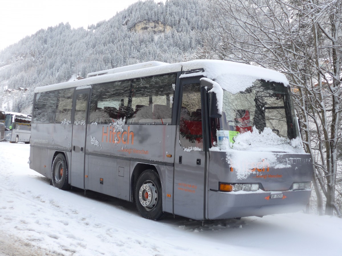 (158'306) - HPTrans, Thusis - GR 35'251 - Neoplan (ex Mabillard, Lens) am 11. Januar 2015 in Adelboden, ASB