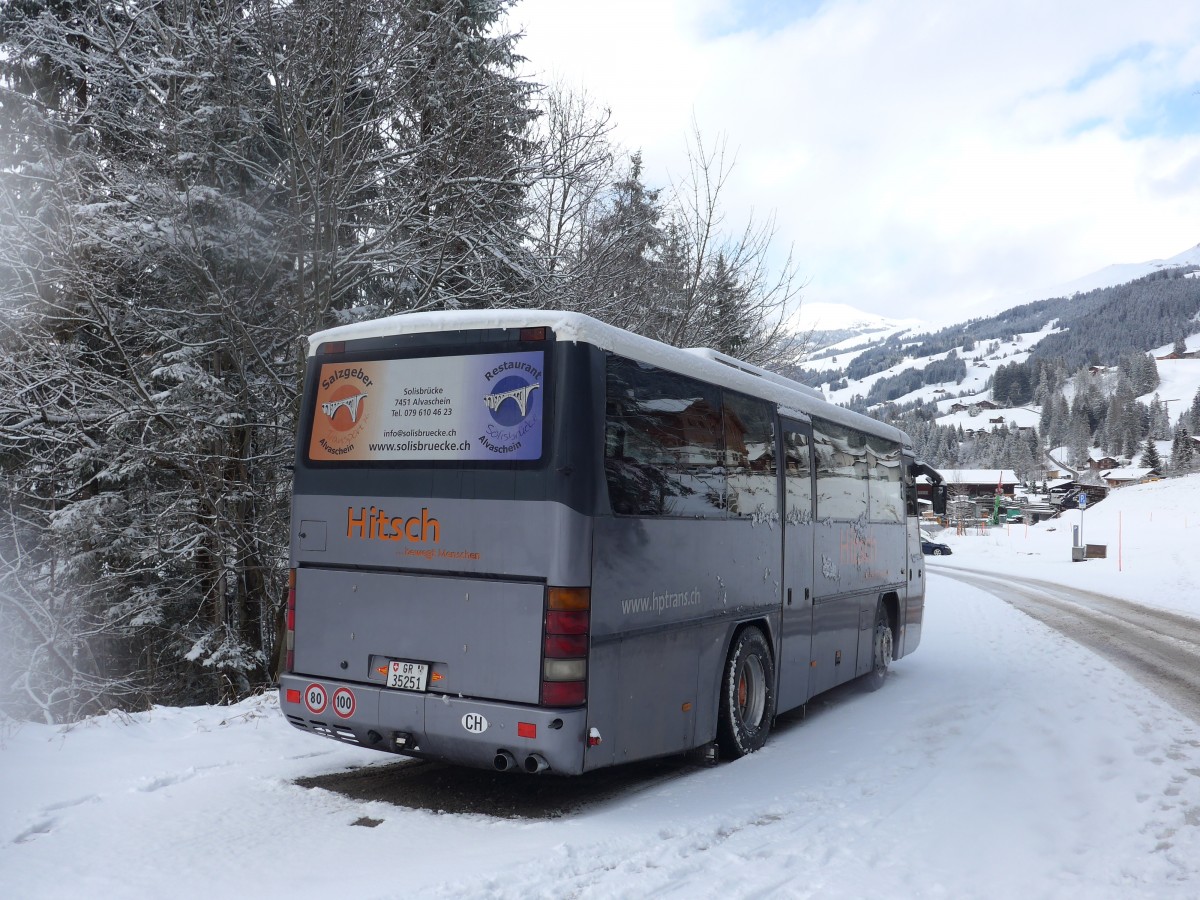 (158'308) - HPTrans, Thusis - GR 35'251 - Neoplan (ex Mabillard, Lens) am 11. Januar 2015 in Adelboden, ASB