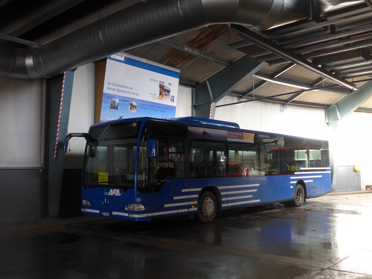 (158'323) - AFA Adelboden - Nr. 94/BE 26'974 - Mercedes am 11. Januar 2015 im Autobahnhof Adelboden