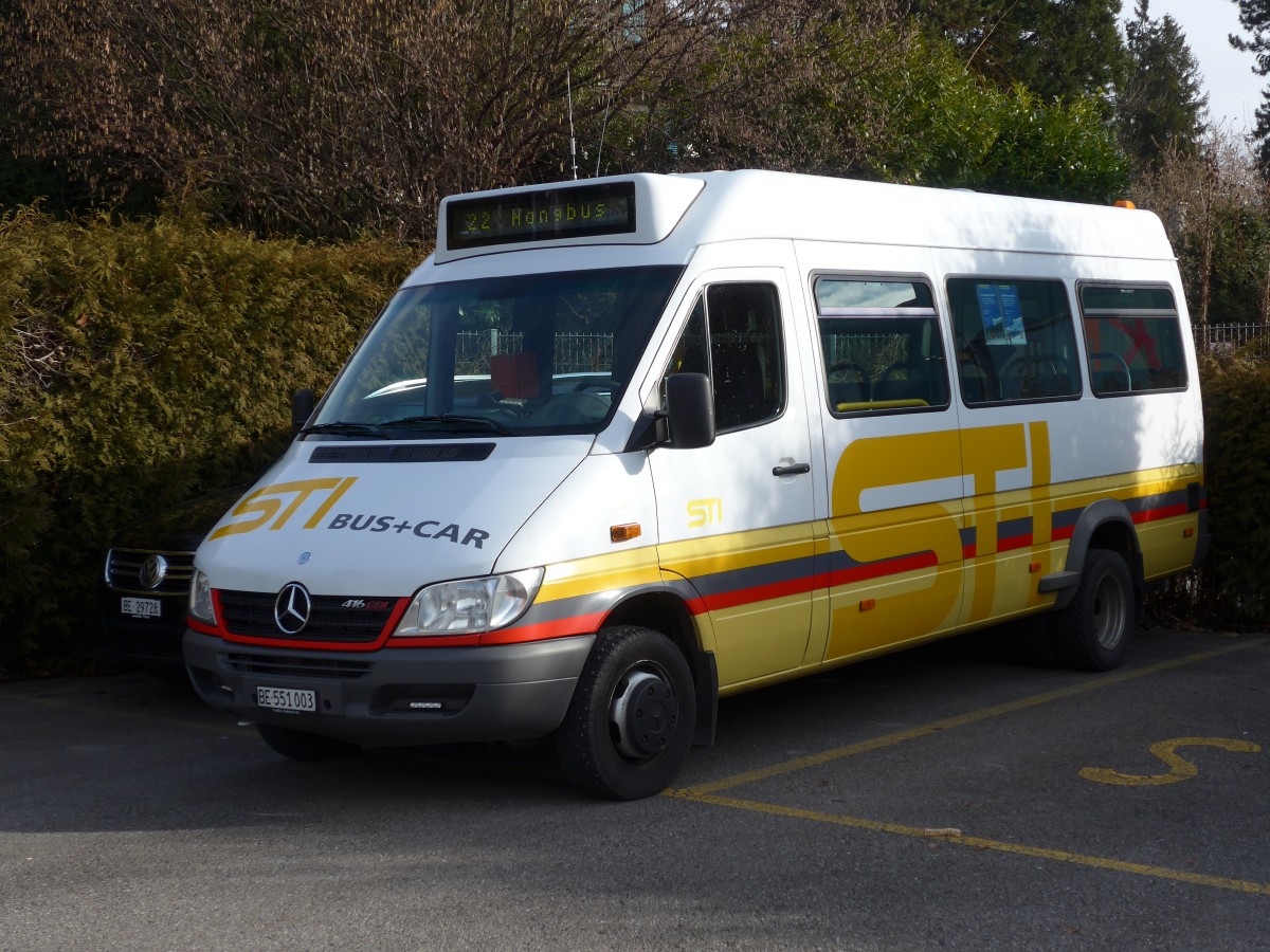 (158'502) - STI Thun - Nr. 3/BE 551'003 - Mercedes am 24. Januar 2015 bei der Schifflndte Thun