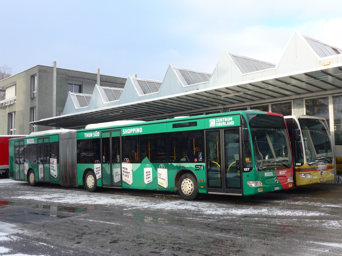 (158'503) - STI Thun - Nr. 137/BE 801'137 - Mercedes am 25. Januar 2015 in Thun, Garage