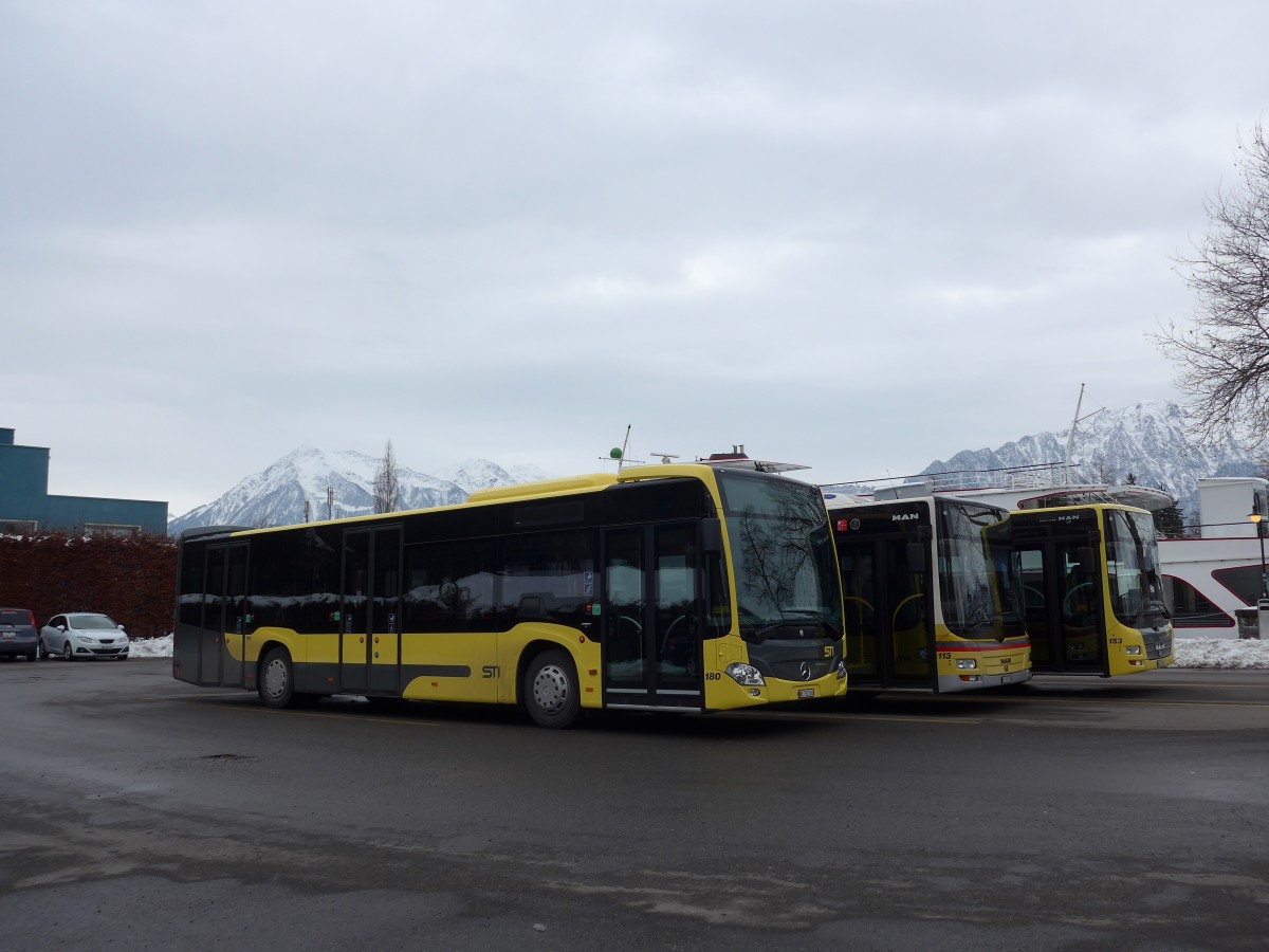 (158'507) - STI Thun - Nr. 180/BE 752'180 - Mercedes am 28. Januar 2015 bei der Schifflndte Thun