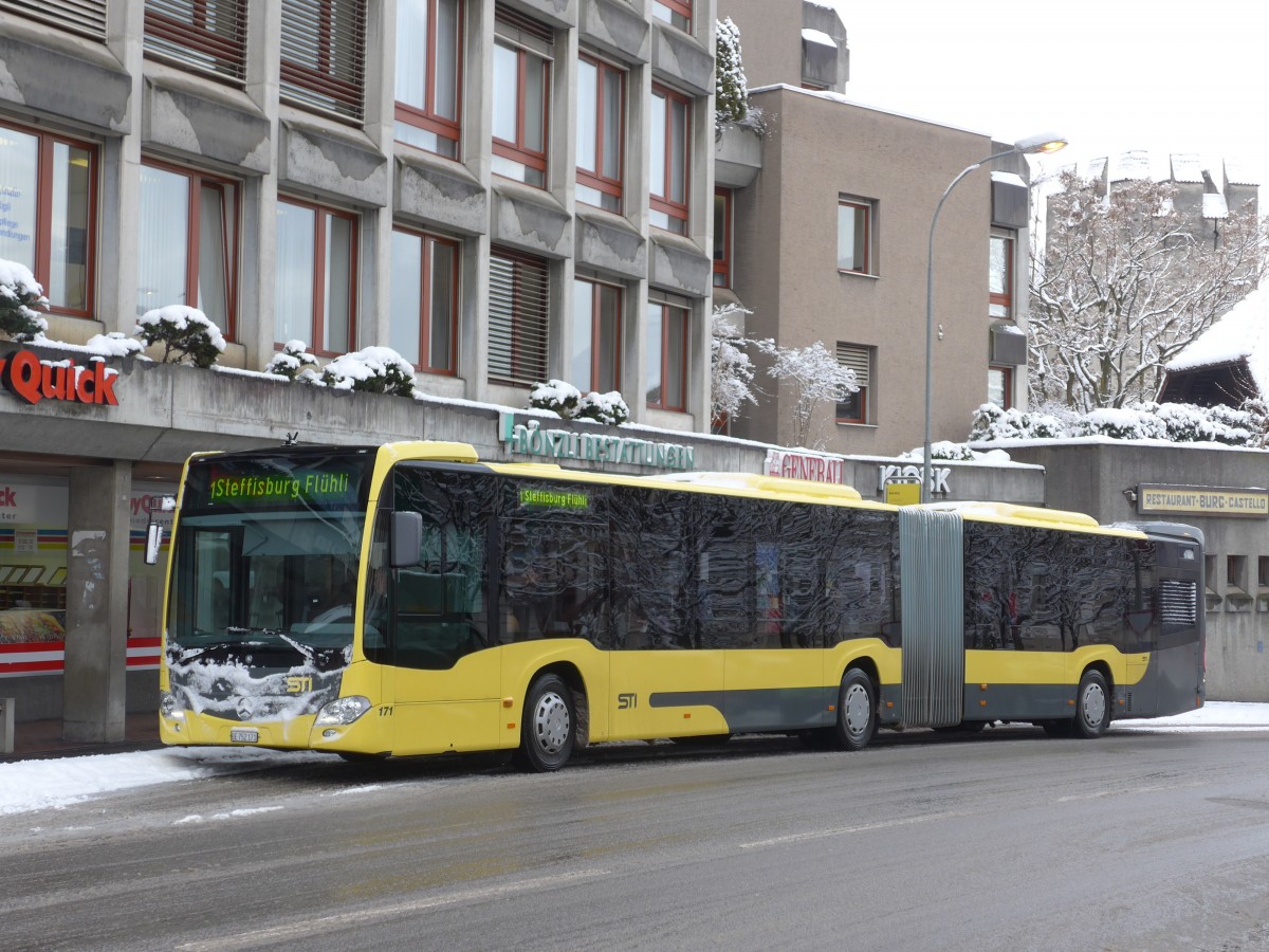 (158'567) - STI Thun - Nr. 171/BE 752'171 - Mercedes am 2. Februar 2015 in Thun, Berntor