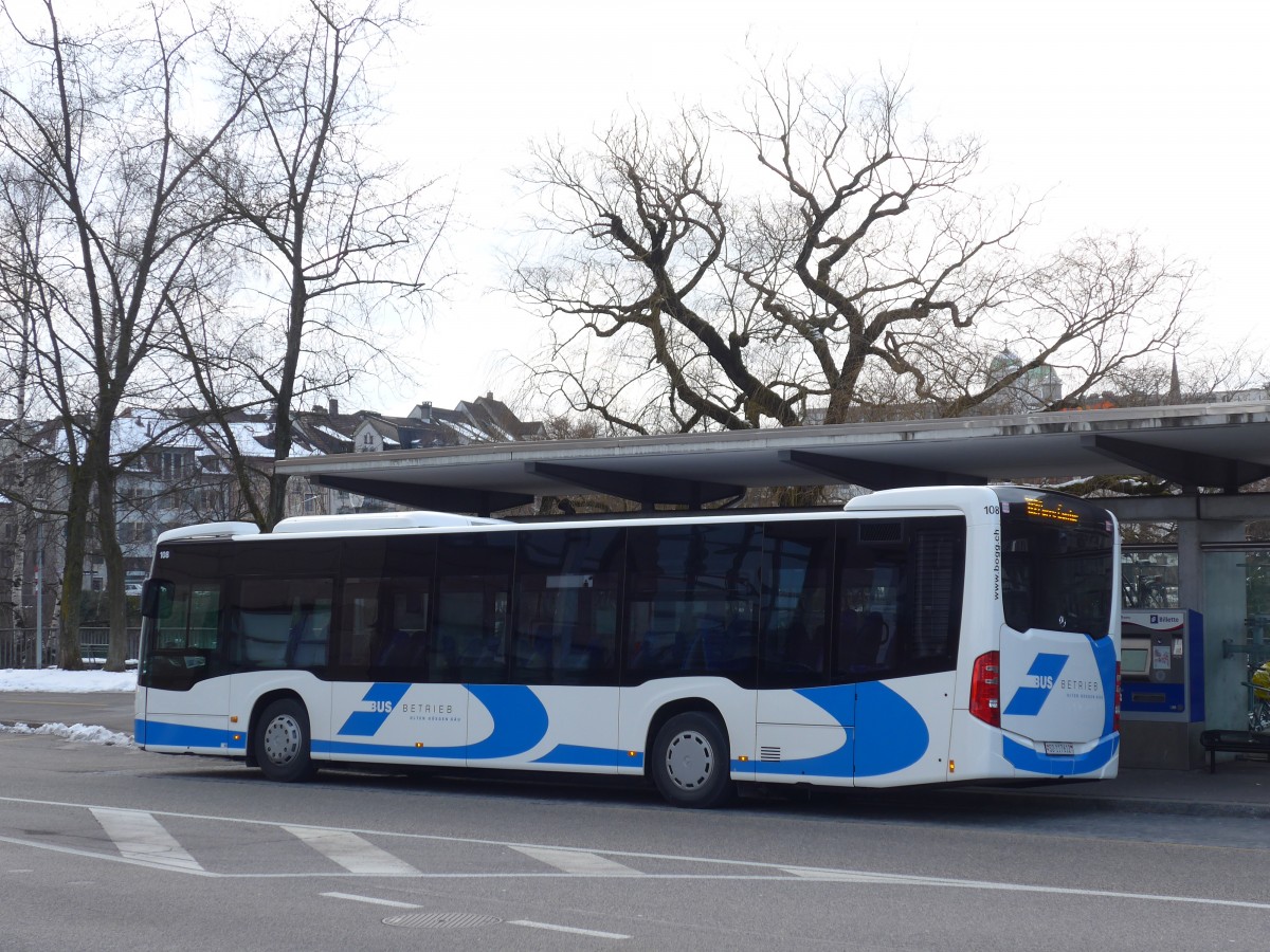 (158'634) - BOGG Wangen b.O. - Nr. 108/SO 117'612 - Mercedes am 4. Februar 2015 beim Bahnhof Olten