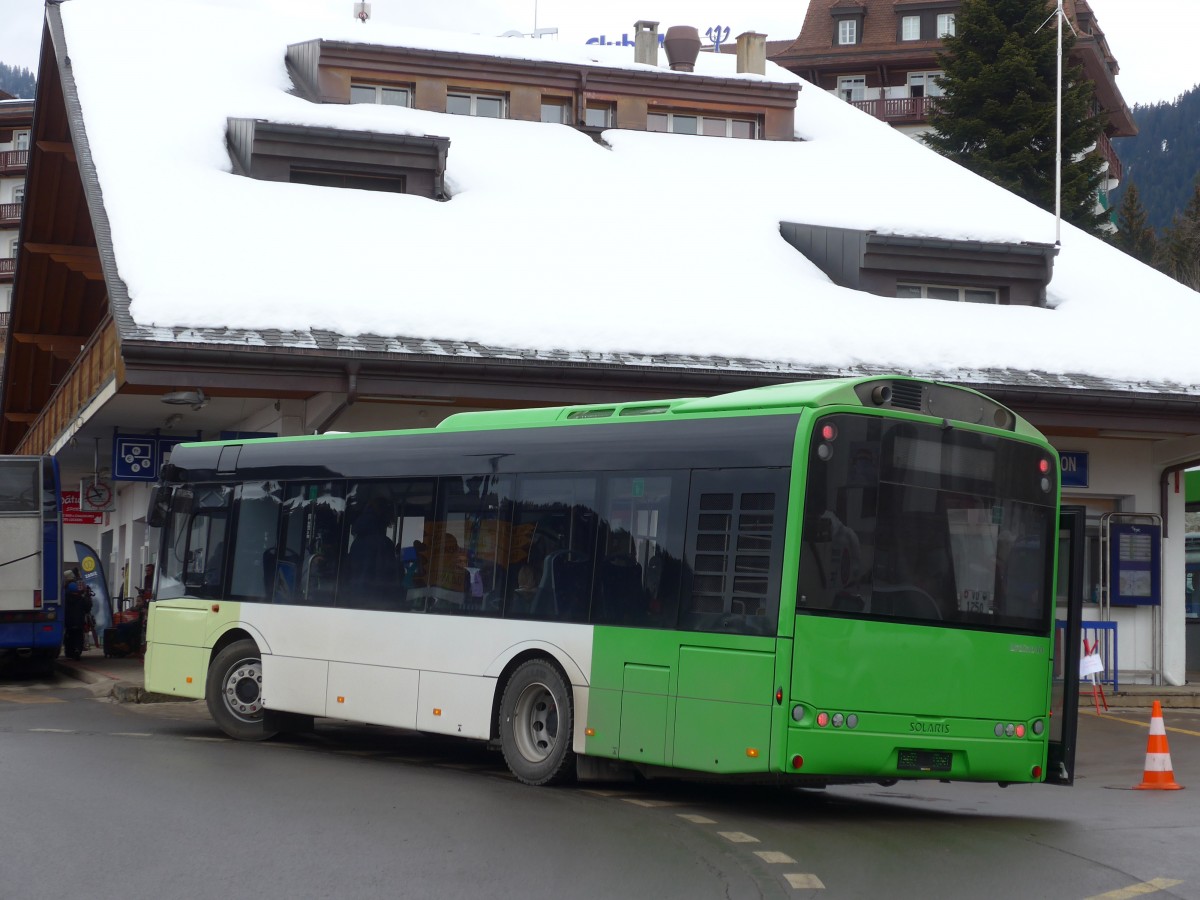 (158'761) - TPC Aigle - VD 1250 - Solaris am 15. Februar 2015 beim Bahnhof Villars-sur-Ollon