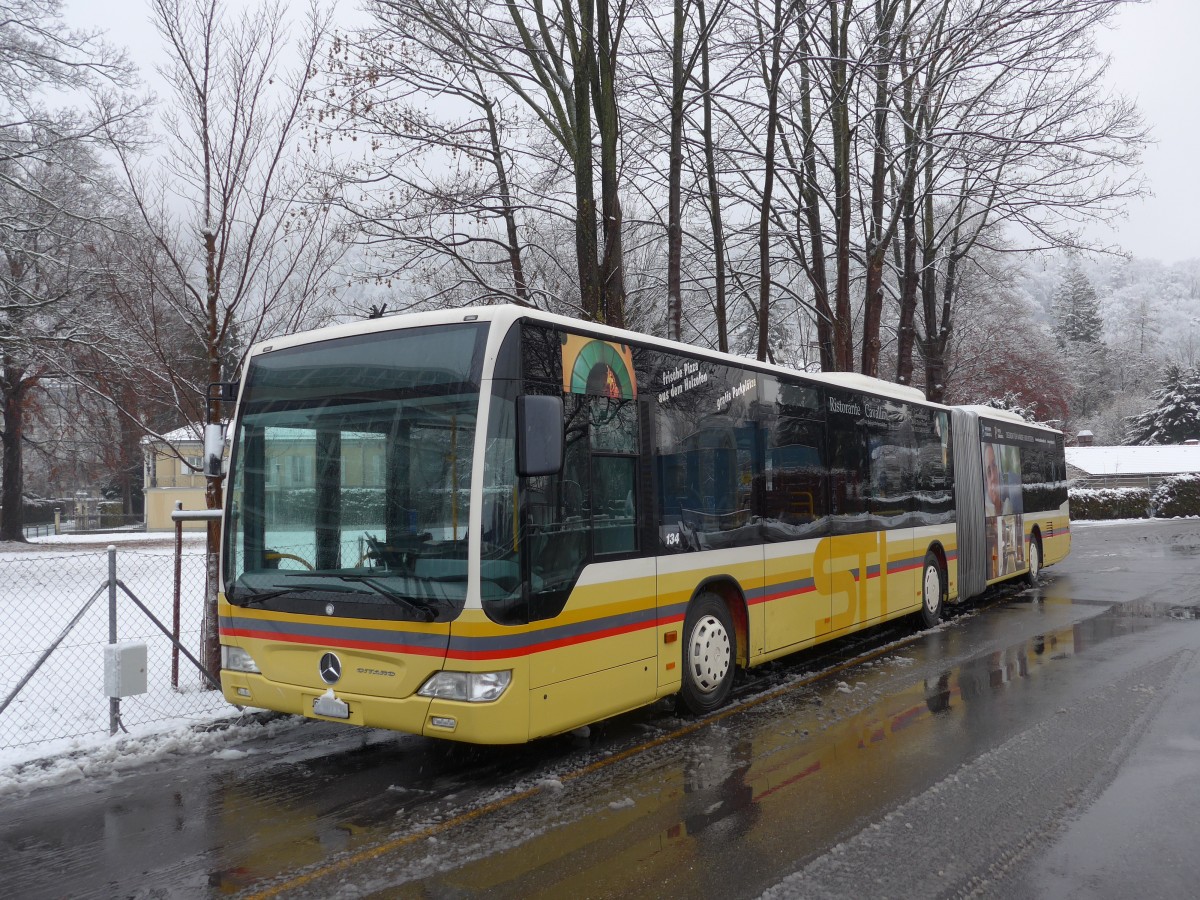 (158'798) - STI Thun - Nr. 134/BE 801'134 - Mercedes am 22. Februar 2015 bei der Schifflndte Thun