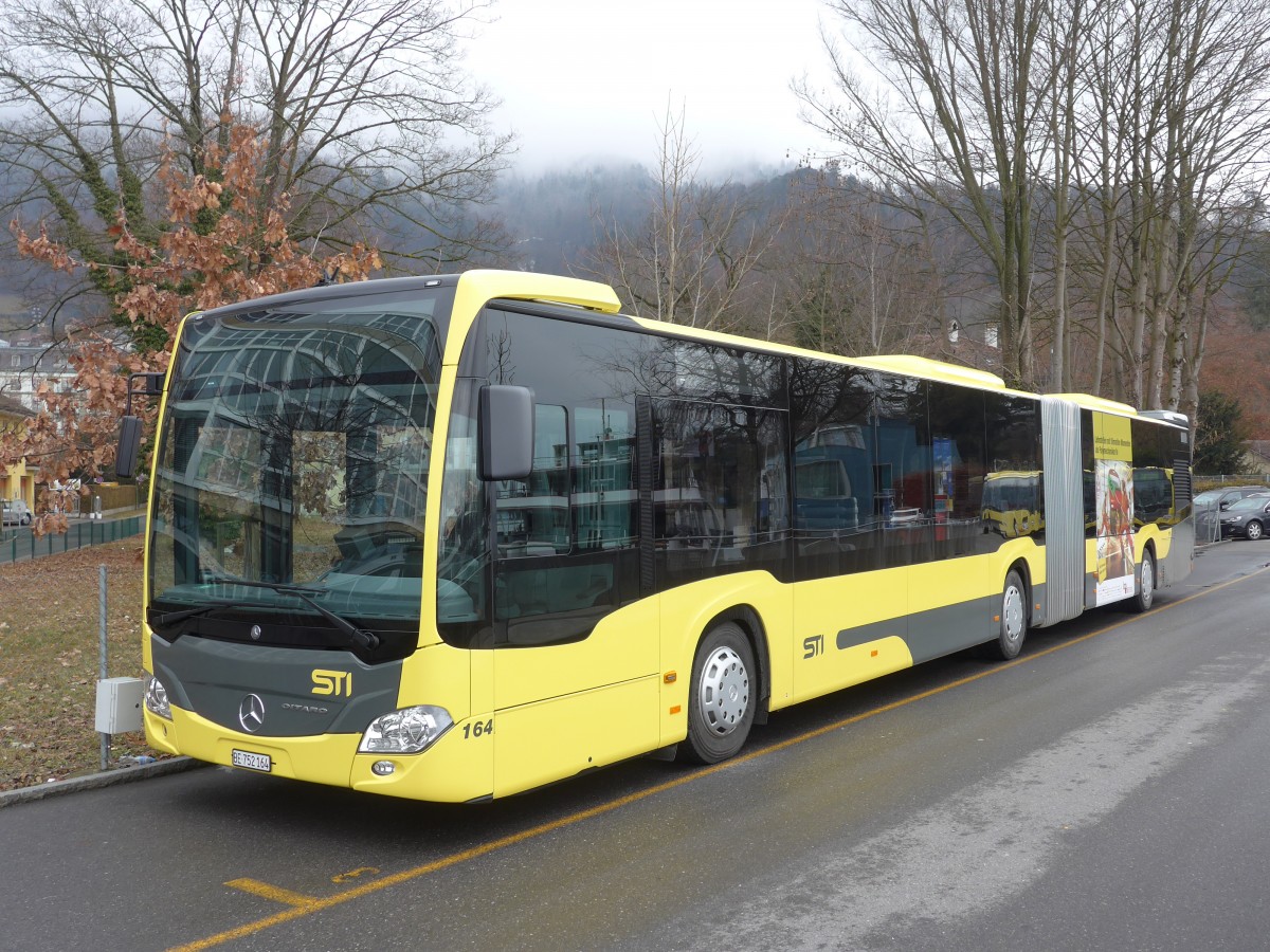 (158'888) - STI Thun - Nr. 164/BE 752'164 - Mercedes am 28. Februar 2015 bei der Schifflndte Thun