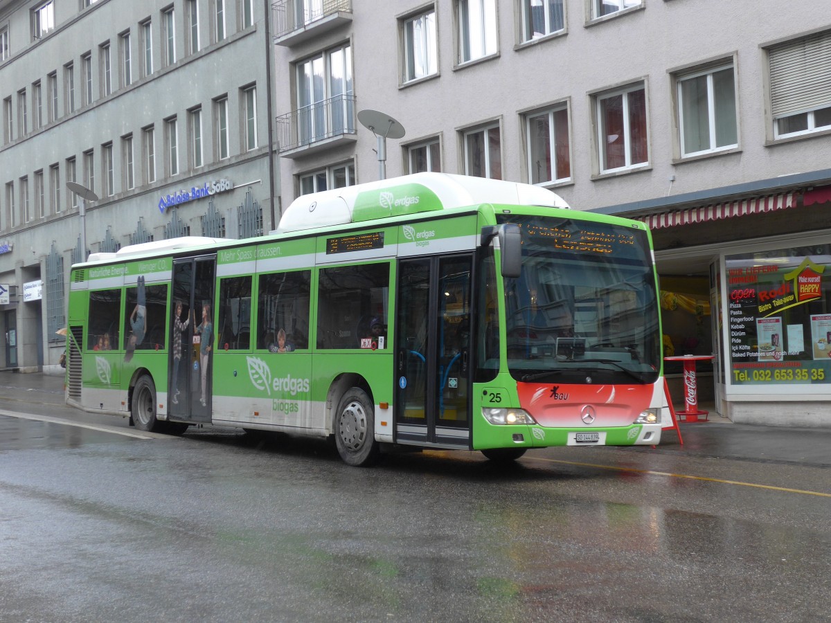 (158'991) - BGU Grenchen - Nr. 25/SO 144'839 - Mercedes am 2. Mrz 2015 in Grenchen, Postplatz