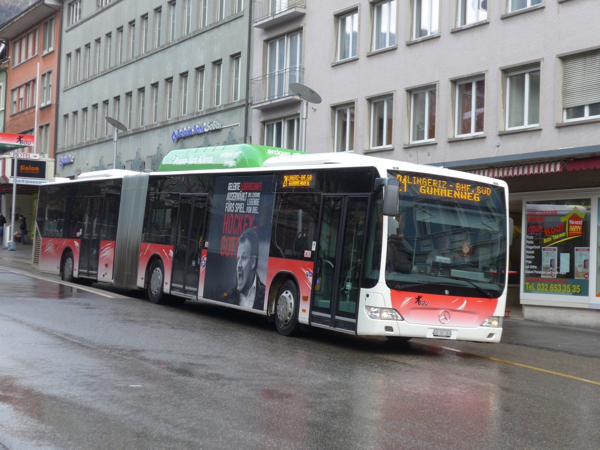 (158'997) - BGU Grenchen - Nr. 28/SO 167'263 - Mercedes am 2. Mrz 2015 in Grenchen, Postplatz