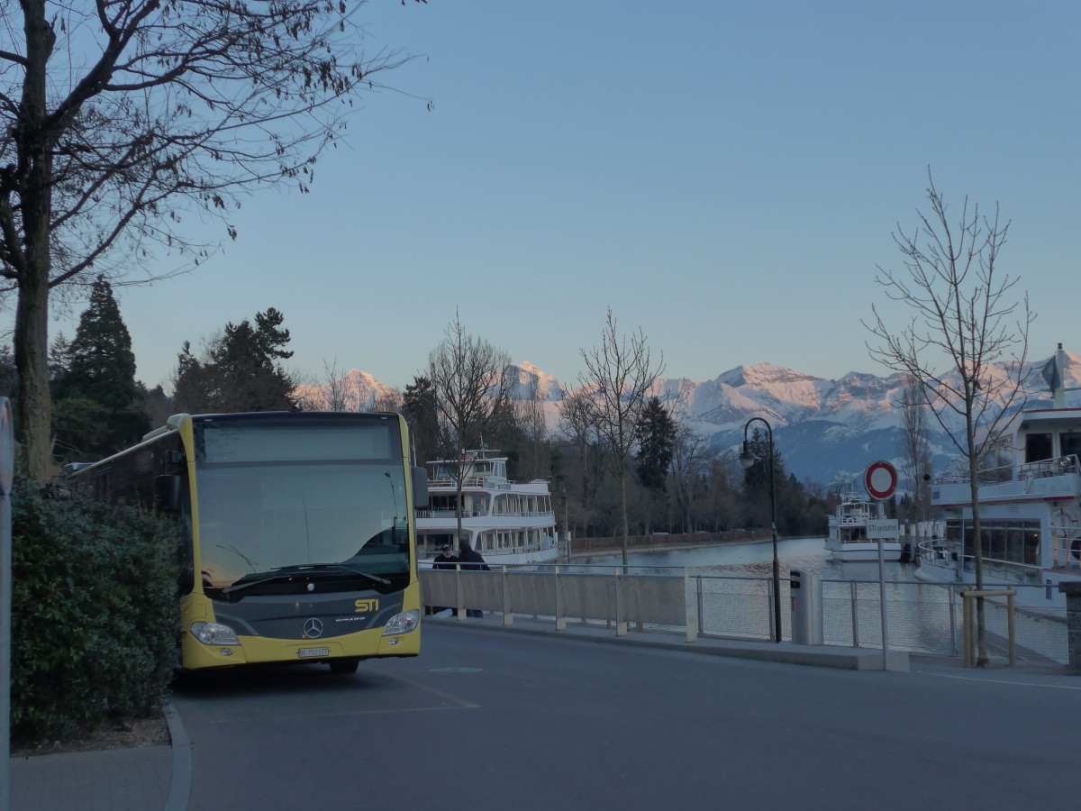 (159'021) - STI Thun - Nr. 177/BE 752'177 - Mercedes am 7. Mrz 2015 bei der Schifflndte Thun