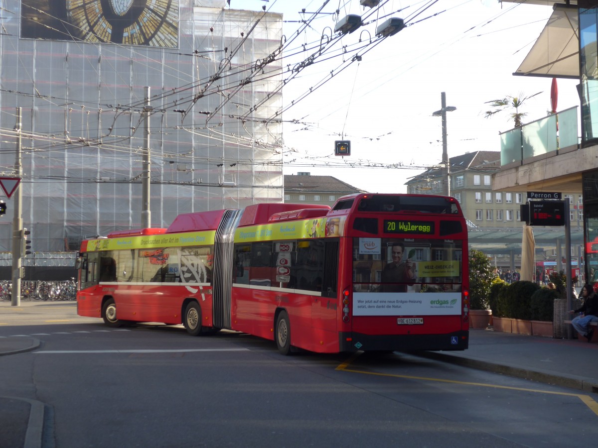 (159'052) - Bernmobil, Bern - Nr. 812/BE 612'812 - Volvo am 9. Mrz 2015 beim Bahnhof Bern