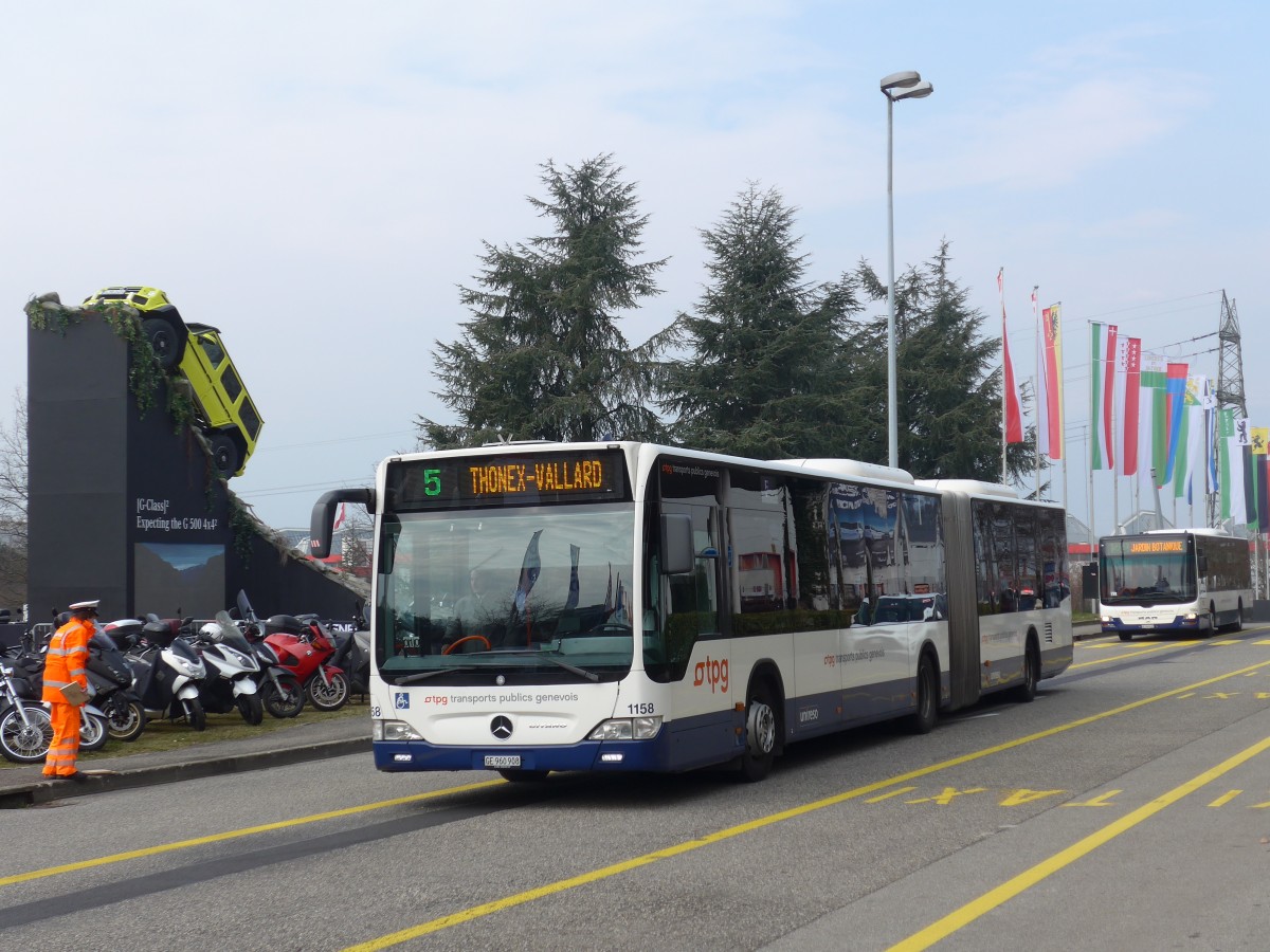 (159'105) - TPG Genve - Nr. 1158/GE 960'908 - Mercedes am 14. Mrz 2015 in Genve, Palexpo