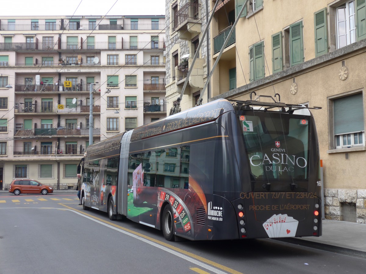 (159'116) - TPG Genve - Nr. 1609 - Van Hool Gelenktrolleybus am 14. Mrz 2015 in Genve, Jonction