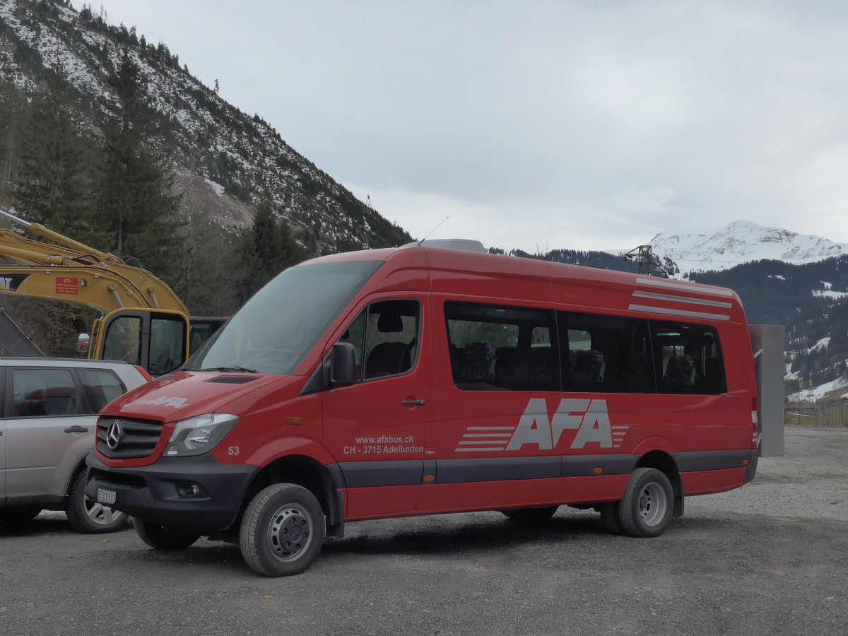 (159'191) - AFA Adelboden - Nr. 53/BE 210'631 - Mercedes am 16. Mrz 2015 in Blankenburg, Gfeller Transporte