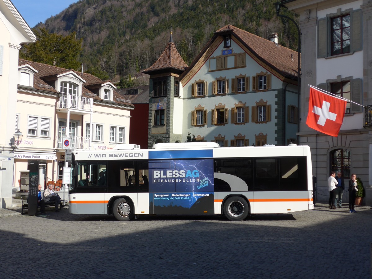 (159'287) - AAGU Altdorf - Nr. 4/UR 9234 - Scania/Hess am 18. Mrz 2015 in Altdorf, Telldenkmal