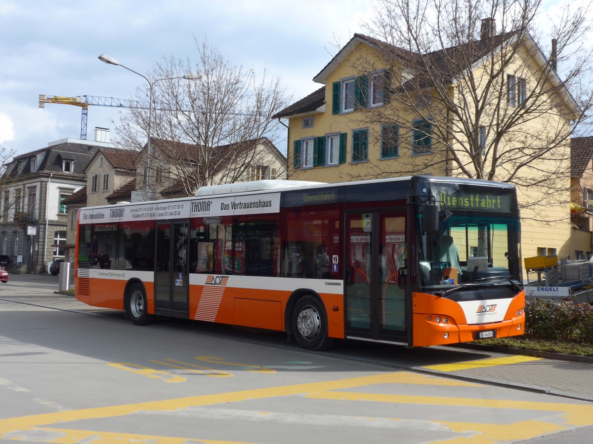 (159'483) - AOT Amriswil - Nr. 8/TG 64'058 - Neoplan am 27. Mrz 2015 beim Bahnhof Amriswil