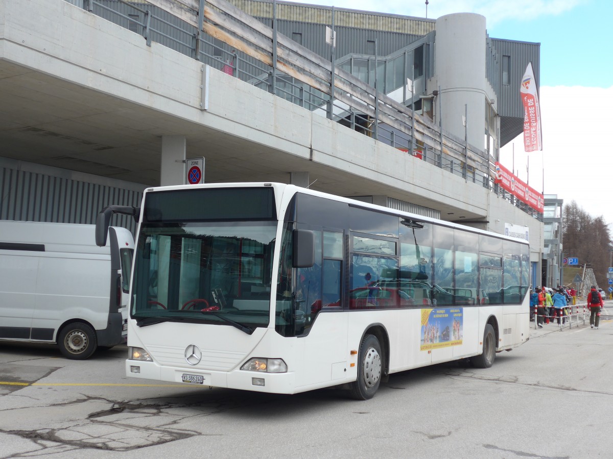 (159'638) - Buchard, Leytron - Nr. 93/VS 386'240 - Mercedes (ex Niederer, Filzbach Nr. 22) am 5. April 2015 in La Tzoumaz, Tlcabine