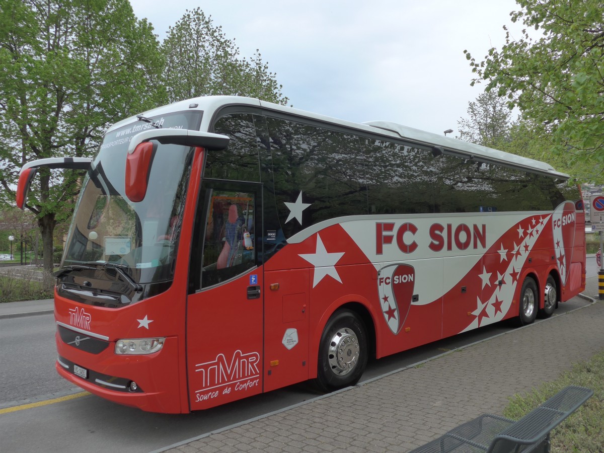 (159'958) - TMR Martigny - VS 1455 - Volvo am 25. April 2015 in Thun, Hotel Seepark