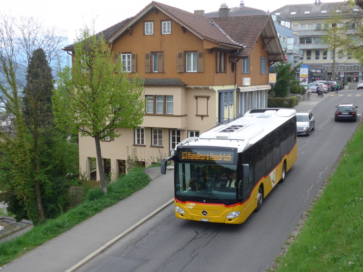 (159'972) - PostAuto Bern - BE 653'383 - Mercedes am 25. April 2015 in Spiez, Seestrasse