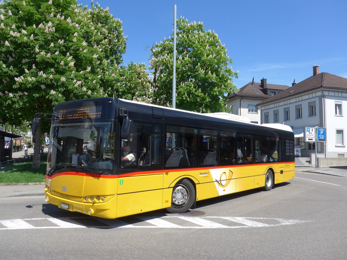 (160'205) - Schmidt, Oberbren - SG 397'503 - Solaris am 8. Mai 2015 beim Bahnhof Wil