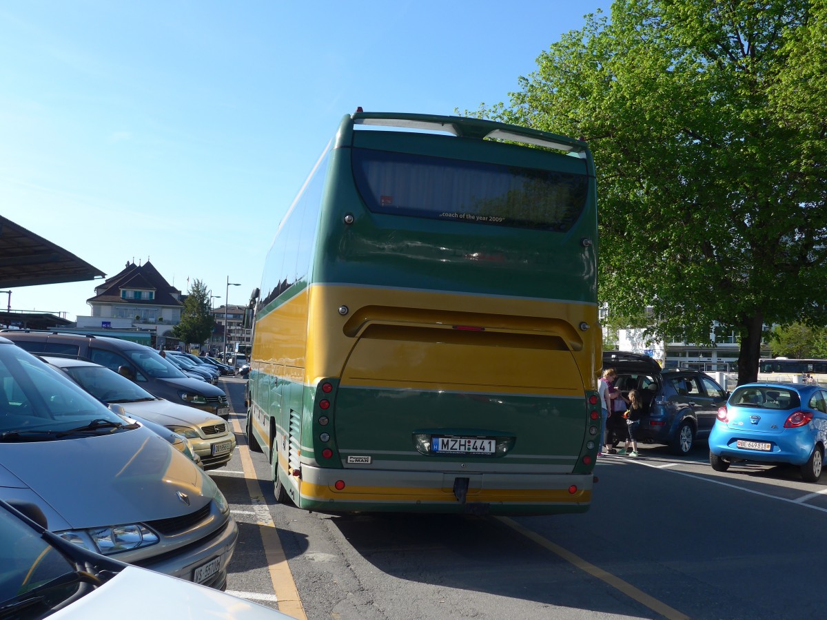 (160'468) - Aus Ungarn: ??? - MZH-441 - MAN am 10. Mai 2015 in Thun, CarTerminal