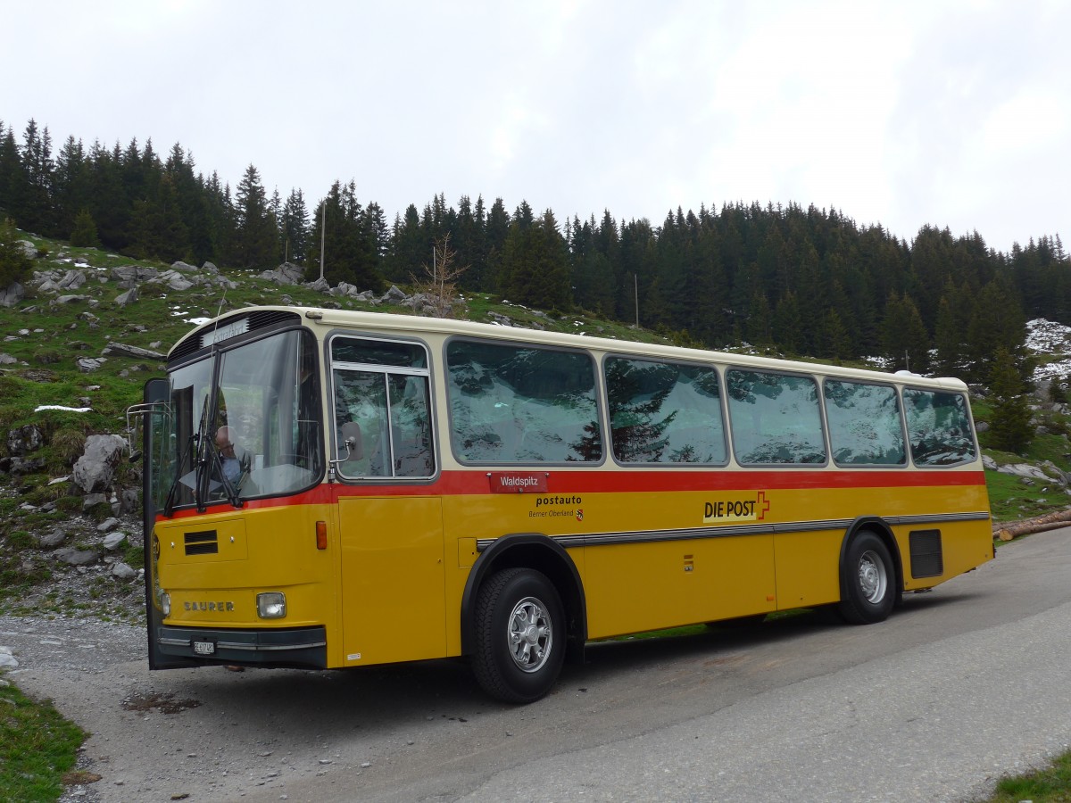 (161'007) - AVG Meiringen - Nr. 74/BE 607'481 - Saurer/R&J (ex PostAuto Berner Oberland; ex P 24'357) am 25. Mai 2015 in Grindelwald, Oberer Lauchbhl