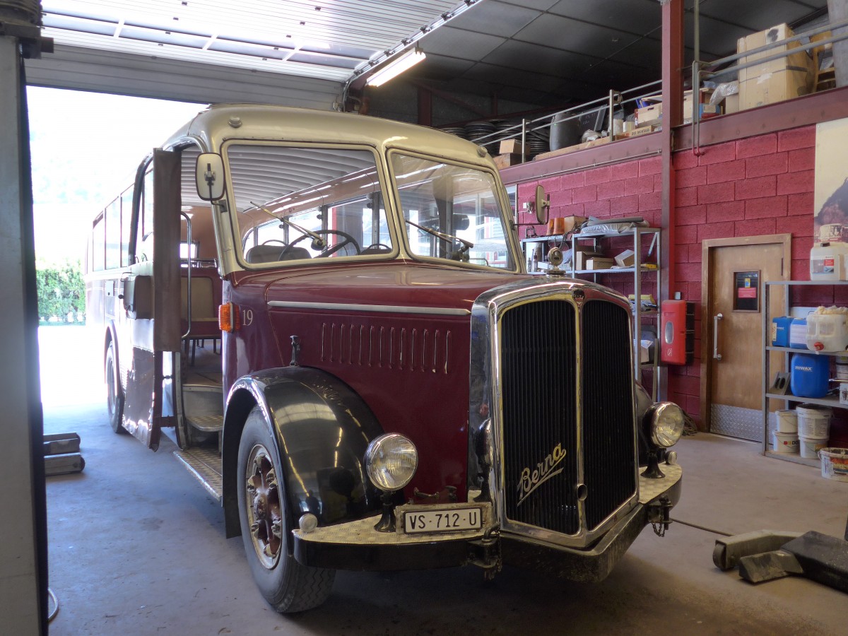 (161'183) - Zerzuben, Visp-Eyholz - Nr. 19/VS 712 U - Berna/Lauber am 27. Mai 2015 in Sion, Garage Lathion