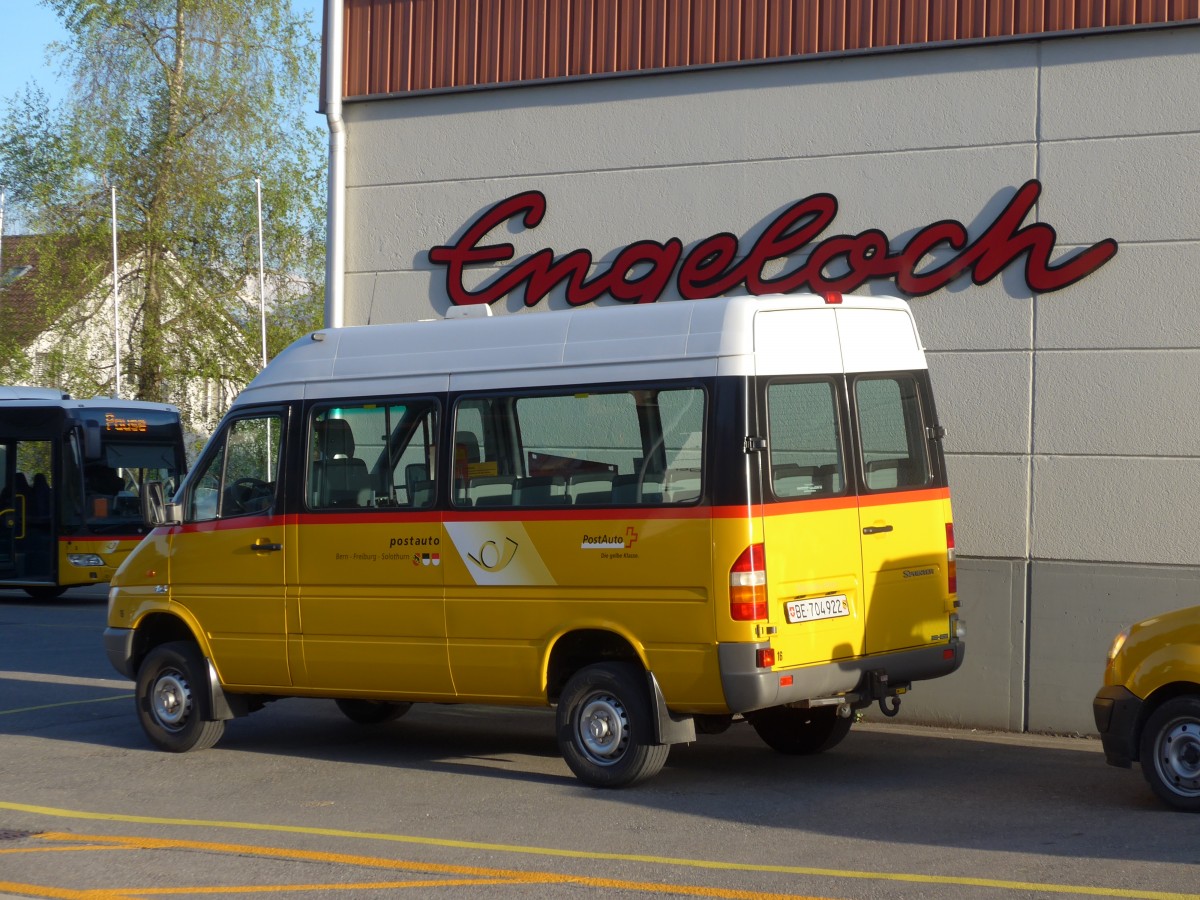 (161'414) - Engeloch, Riggisberg - Nr. 16/BE 704'922 - Mercedes (ex Heiniger, Riffenmatt) am 28. Mai 2015 in Riggisberg, Garage